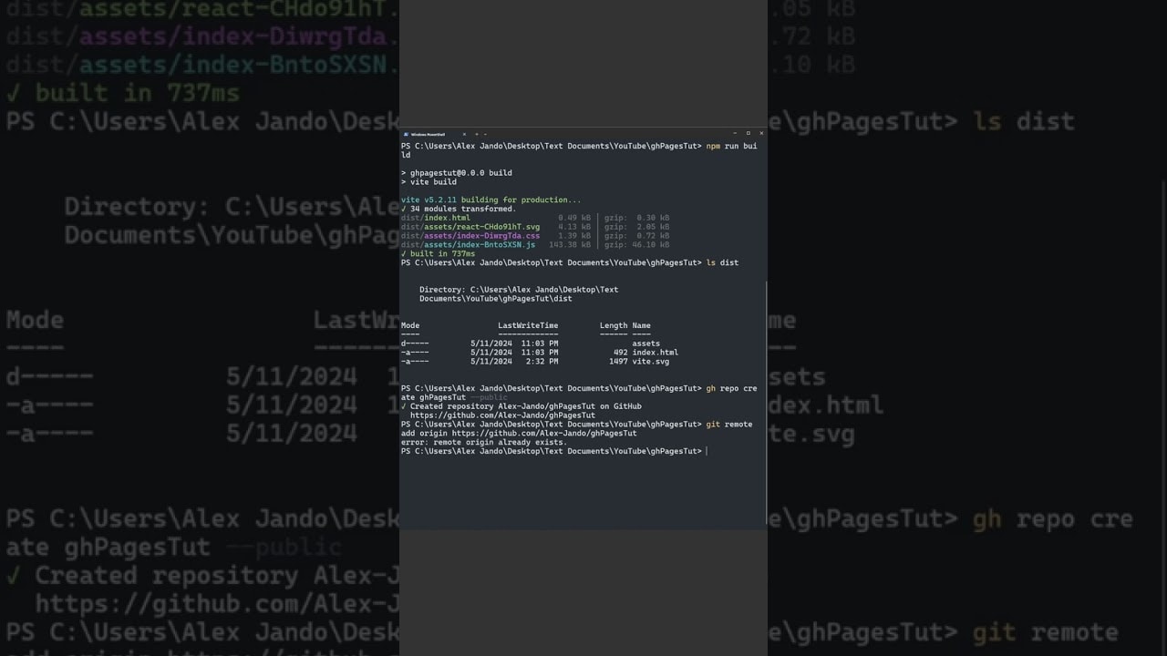 Thumbnail for Alex's React and GitHub Pages deployment tutorial